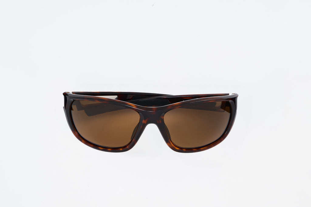 RetroWave Series Active Sunglasses (Brown Wavy)