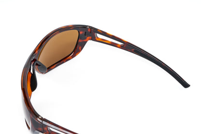 RetroWave Series Active Sunglasses (Brown Wavy)