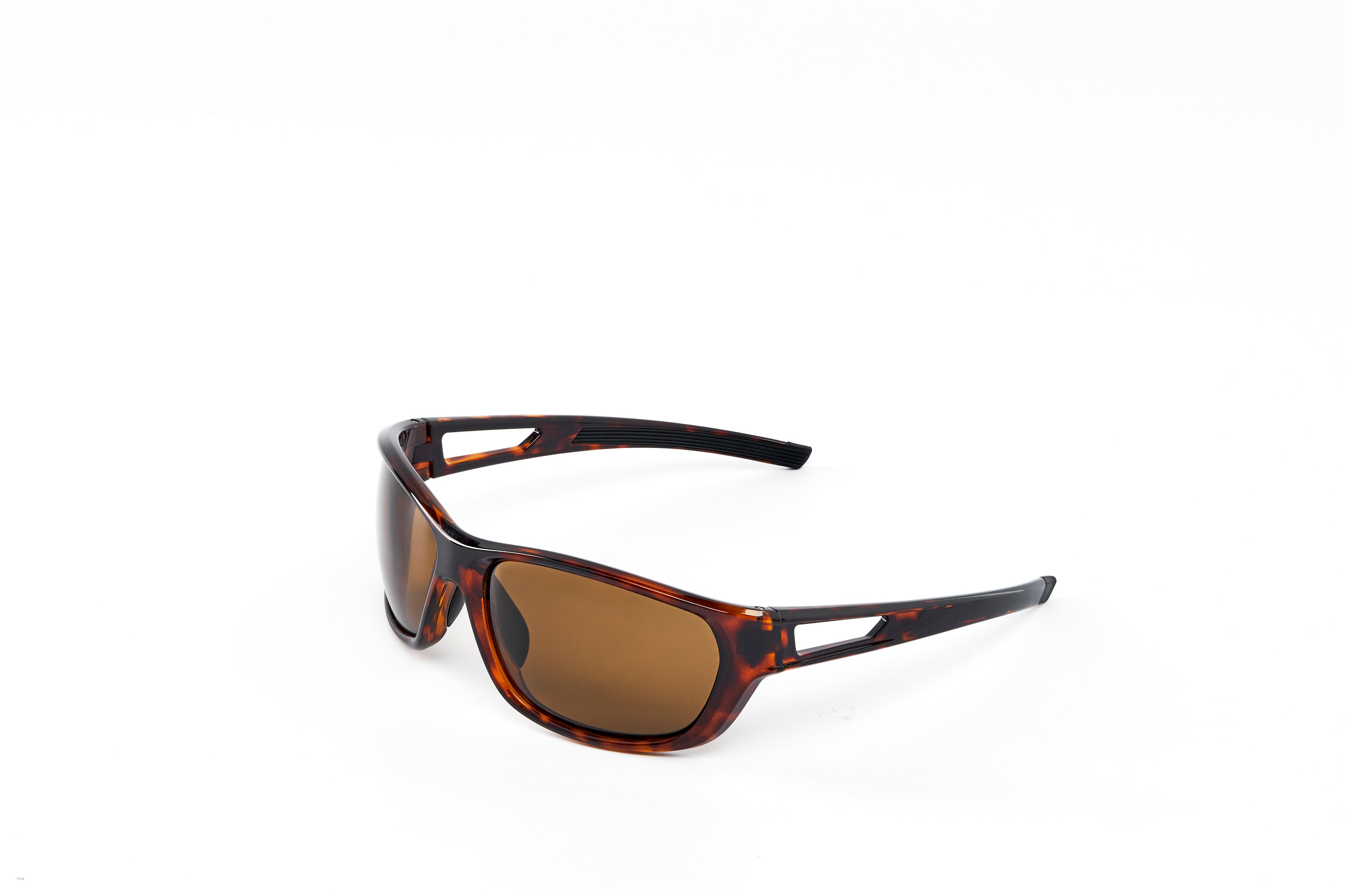 RetroWave Series Active Sunglasses (Brown Wavy)